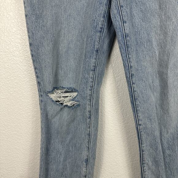 Madewell Jeans Women Size 26 Perfect Vintage Crop Straight High Rise Distressed - Picture 5 of 14